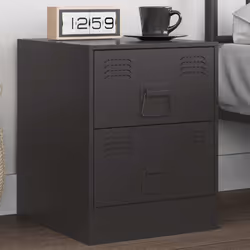 VidaXL 841619 Table de nuit et table de chevet Noir