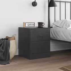 VidaXL 841619 Table de nuit et table de chevet Noir