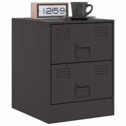 VidaXL 841619 Table de nuit et table de chevet Noir - Vue supplémentaire 4