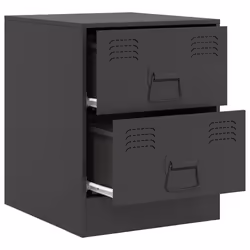 VidaXL 841619 Table de nuit et table de chevet Noir - Vue supplémentaire 7