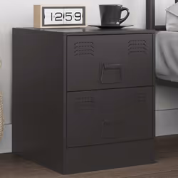 VidaXL 841620 Table de nuit et table de chevet Noir