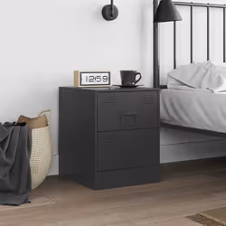 VidaXL 841620 Table de nuit et table de chevet Noir
