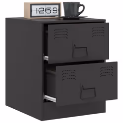 VidaXL 841620 Table de nuit et table de chevet Noir - Vue supplémentaire 5