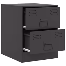 VidaXL 841620 Table de nuit et table de chevet Noir - Vue supplémentaire 7