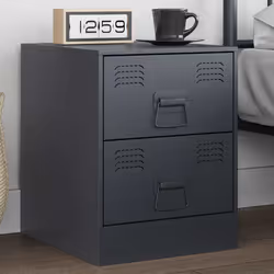 VidaXL 841623 Table de nuit et table de chevet Anthracite