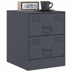 VidaXL 841623 Table de nuit et table de chevet Anthracite