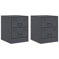 VidaXL 841624 Table de nuit et table de chevet Anthracite