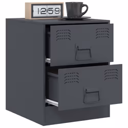 VidaXL 841624 Table de nuit et table de chevet Anthracite - Vue supplémentaire 4