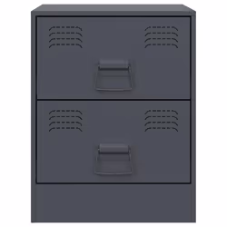 VidaXL 841624 Table de nuit et table de chevet Anthracite - Vue supplémentaire 5