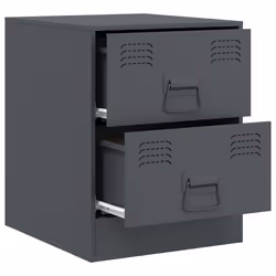 VidaXL 841624 Table de nuit et table de chevet Anthracite - Vue supplémentaire 7