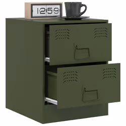 VidaXL 841628 Table de nuit et table de chevet Vert - Vue supplémentaire 5