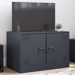vidaXL Meuble TV anthracite 67x39x44 cm acier