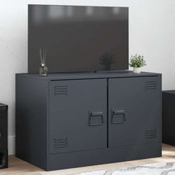 vidaXL Meuble TV anthracite 67x39x44 cm acier