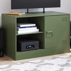 Ce meuble de télévision robuste est certainement conçu pour être un point de mire de votre pièce avec un design tendance mais ...