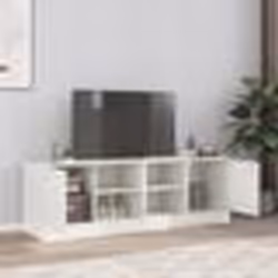 vidaXL Meubles TV 2 pcs blanc 67x39x44 cm acier