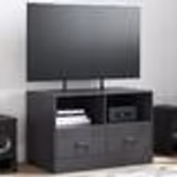 vidaXL Meuble TV noir 67x39x44 cm acier