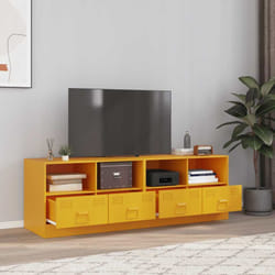 Vidaxl - Meubles tv 2 pcs jaune moutarde 67x39x44 cm acier