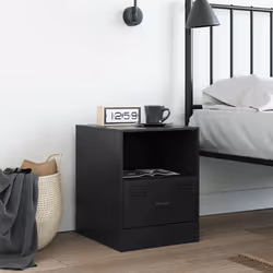 VidaXL 841751 Table de nuit et table de chevet Noir