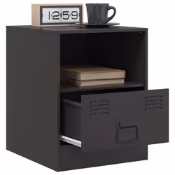 VidaXL 841751 Table de nuit et table de chevet Noir - Vue supplémentaire 5