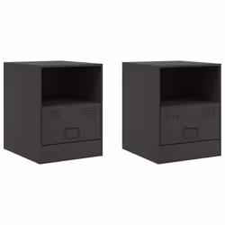 VidaXL 841752, Noir, Acier, 345 mm, 390 mm, 440 mm, 2 pièce(s)