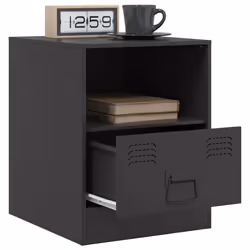 VidaXL 841752 Table de nuit et table de chevet Noir - Vue supplémentaire 4