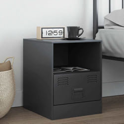 VidaXL 841755 Table de nuit et table de chevet Anthracite