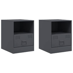 VidaXL 841756 Table de nuit et table de chevet Anthracite