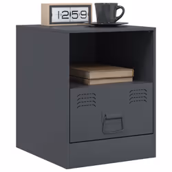 VidaXL 841756 Table de nuit et table de chevet Anthracite