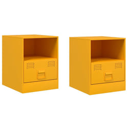 VidaXL 841758 Table de nuit et table de chevet Jaune
