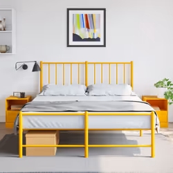 VidaXL 841758 Table de nuit et table de chevet Jaune