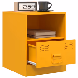VidaXL 841758 Table de nuit et table de chevet Jaune - Vue supplémentaire 4