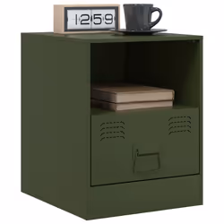 VidaXL 841760 Table de nuit et table de chevet Olive - Vue supplémentaire 4