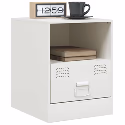 VidaXL 841761 Table de nuit et table de chevet Blanc - Vue supplémentaire 4