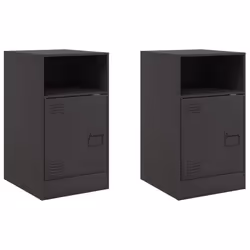 VidaXL 841764, Noir, Acier, 345 mm, 390 mm, 620 mm, 2 pièce(s)