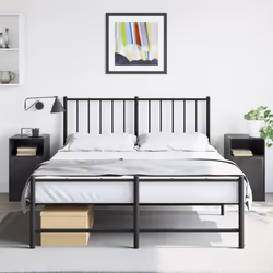 VidaXL 841764 Table de nuit et table de chevet Noir