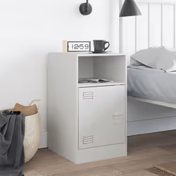 VidaXL 841773 Table de nuit et table de chevet Blanc