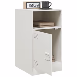 VidaXL 841774 Table de nuit et table de chevet Blanc - Vue supplémentaire 3