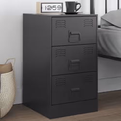 VidaXL 841775 Table de nuit et table de chevet Noir