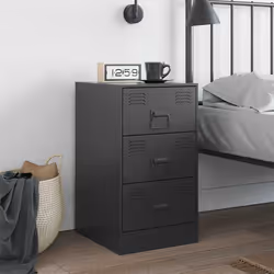 VidaXL 841775 Table de nuit et table de chevet Noir