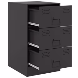 VidaXL 841775 Table de nuit et table de chevet Noir - Vue supplémentaire 7