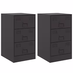 VidaXL 841776, Noir, Acier, 345 mm, 390 mm, 620 mm, 2 pièce(s)