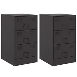 VidaXL 841776 Table de nuit et table de chevet Noir