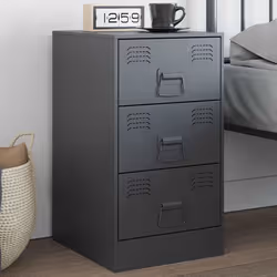 VidaXL 841779 Table de nuit et table de chevet Anthracite
