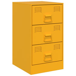 VidaXL 841781 Table de nuit et table de chevet Jaune