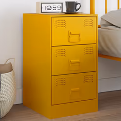VidaXL 841781 Table de nuit et table de chevet Jaune