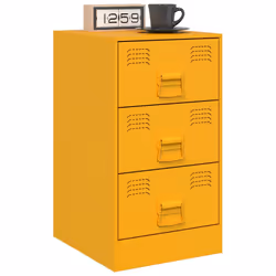 VidaXL 841781 Table de nuit et table de chevet Jaune - Vue supplémentaire 4