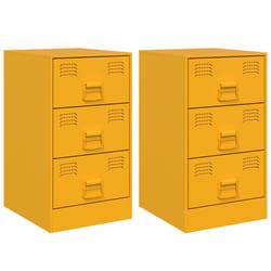 VidaXL 841782 Table de nuit et table de chevet Jaune