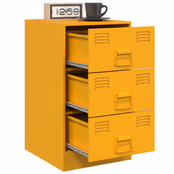 VidaXL 841782 Table de nuit et table de chevet Jaune - Vue supplémentaire 4
