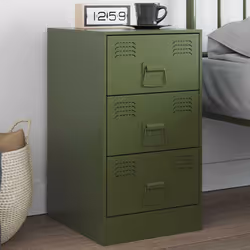 VidaXL 841784 Table de nuit et table de chevet Olive