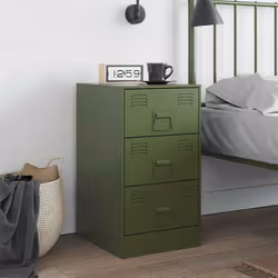 VidaXL 841784 Table de nuit et table de chevet Olive